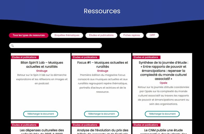 Réseau Grabuge Catalogue